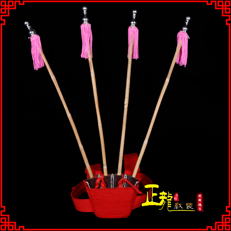 陕西戏装戏曲用品靠旗男女大靠 靠板 正宗牛皮旗杆旗架