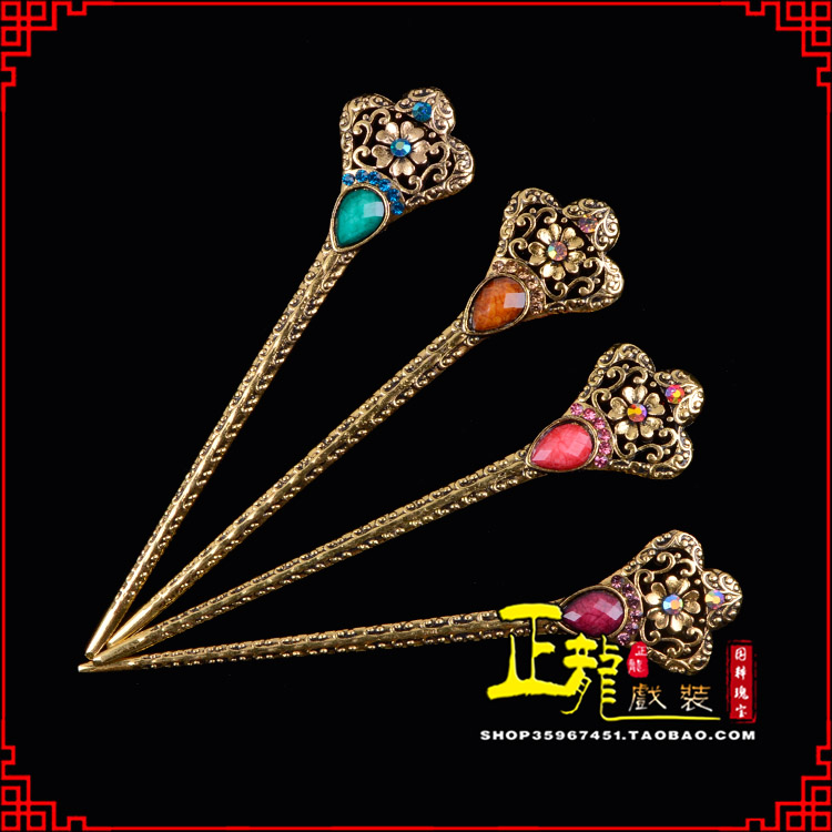 陕西头饰老旦青衣员外夫人簪子 老旦发簪