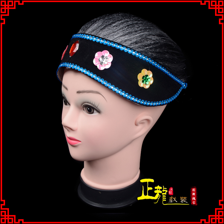 陕西老旦媒婆穷老太婆假发套 老旦头套