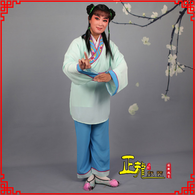 陕西歌仔戏童生小孩影视银心四九服 书童衣