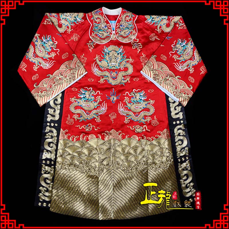 陕西皇帝蟒袍全金八宝团龙蟒
